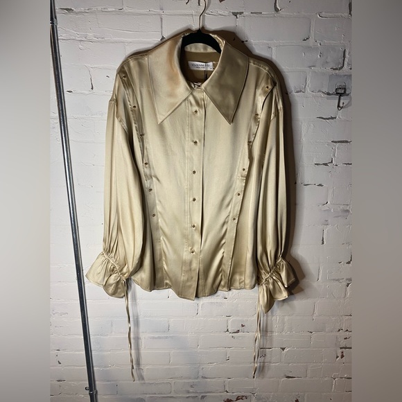 Vivienne Hu Tops - NWT SHOW STOPPING VIVIENNE HU SILK BLOUSE SIZE 8